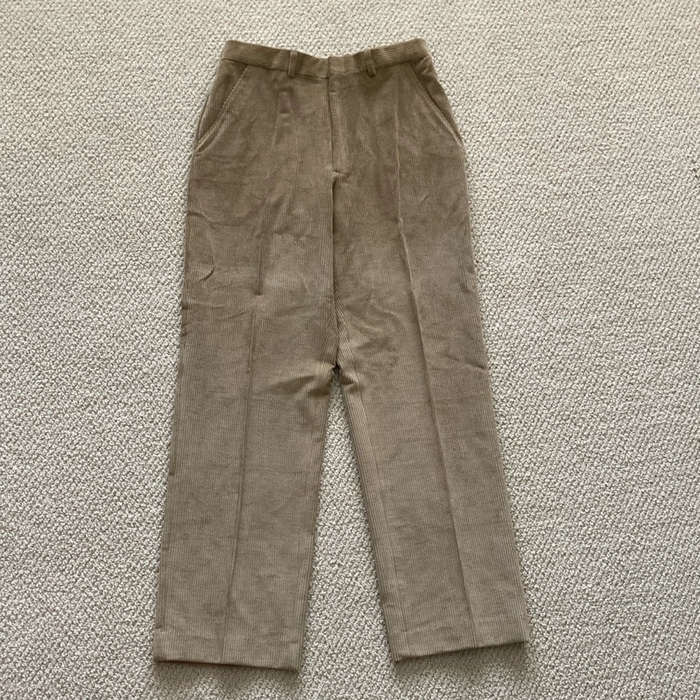 Vintage Orvis Stretch Corduroy Pants 1970s Straight Leg Beige 32 x 32 NWT RARE